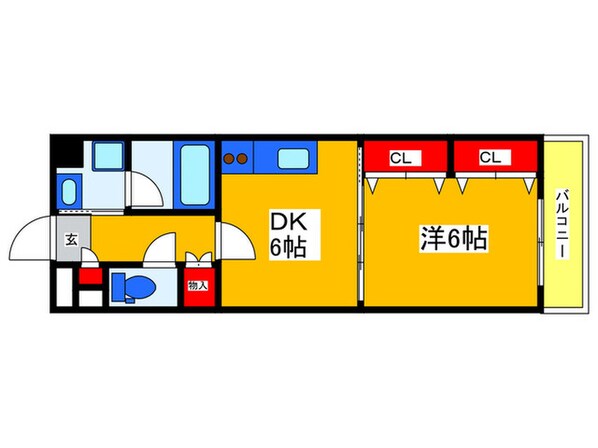 エクスクルーシヴダイゴの物件間取画像